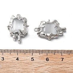 Messing Glas-Anhänger&nbsp;KK-Z103-11P-01