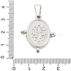 Латунь религия девственница чудотворная медаль люстра компонент соединения&nbsp;KK-L228-22B-P