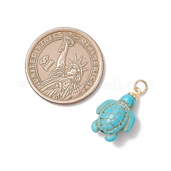 Подвески из окрашенной синтетической бирюзы&nbsp;PALLOY-JF05075