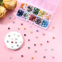 500шт 10 цвета гальванические стеклянные бусины&nbsp;EGLA-YW0001-81