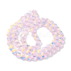 Стеклянные бусины с гальваническим покрытием  EGLA-B006-03A-AB01