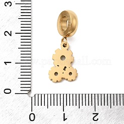 304 нержавеющая сталь цветная эмаль европейские подвески-шармы&nbsp;STAS-D153-17G