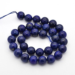 Lapis naturali tinti lazuli perle tonde fili&nbsp;G-G735-06-10mm