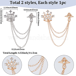 2 шт. 2 цвета мужская брошь из сплава на лацкан&nbsp;JEWB-SP0001-07