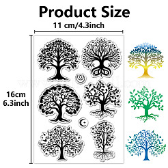 Individuelle transparente Stempel aus PVC-Kunststoff&nbsp;DIY-WH0439-0443