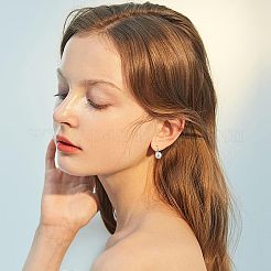 10 пара двухцветных латунных крючков для сережек EJEW-FH0001-05