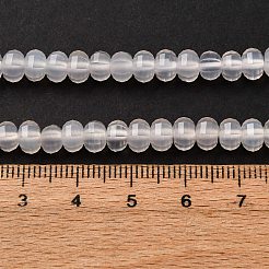 Натуральный белый агат бисер нитей G-P587-D02-01