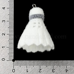 Флокированные непрозрачные подвески из смолы на спортивную тематику&nbsp;LS-RESI-D017-01A-P