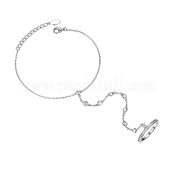 925 браслет из стерлингового серебра с микропаве из кубических цирконий для женщин FU6623-5