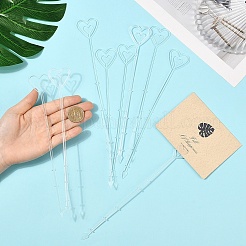 50 soporte de plástico transparente para tarjetas de identificación con clip.&nbsp;AJEW-YW0002-19A