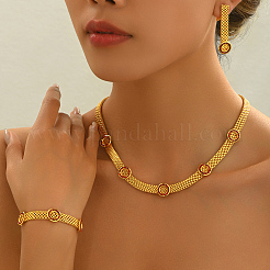 Винтажный дизайн железные цепочки с паве из кубических цирконий CO0564