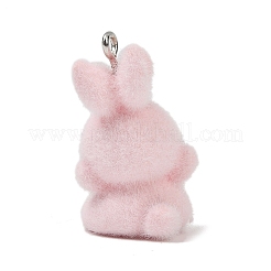 Подвески из непрозрачной смолы с рисунком животных RESI-H042-01P-12