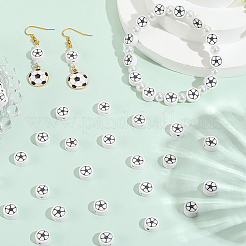 5 нить бусин ручной работы из полимерной глины CLAY-SC0002-44