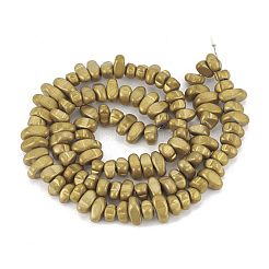 Electroplate non magnetici ematite sintetico fili di perline&nbsp;G-T061-103J