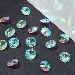 Подвески с гальваническим стеклянным разъемом&nbsp;EGLA-YW0003-02