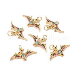 Реечное покрытие латунь микро паве разноцветные подвески из кубического циркония ZIRC-C040-48F-G