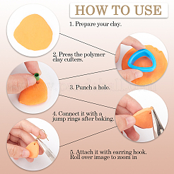 1 набор пластиковых формочек для глины&nbsp;DIY-CP0010-78C