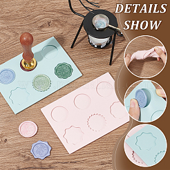 2шт 2-цветный восковой фиксатор силикона с частицами DIY-NB0010-22A