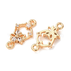 Verbindungsanhänger mit durchsichtigem Zirkonia-Pavé aus Messing&nbsp;CU-CBAEC99-10G