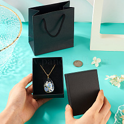 1 шт. ожерелья из нержавеющей стали с сухоцветами&nbsp;NJEW-TA0001-19B