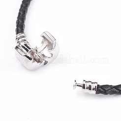 ナチュラルローズクオーツビーズコードブレスレット  真鍮パーツ  葉と花  7-7/8インチ（20cm）  3mm&nbsp;BJEW-O162-G02