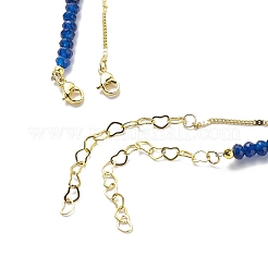 2шт 2 стиля кубический цирконий сердце с улыбающимся лицом кулон ожерелья набор&nbsp;NJEW-JN04043