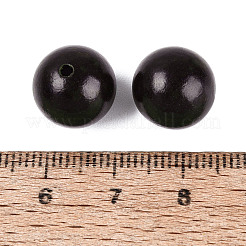 Perles de bois naturel non teintes&nbsp;WOOD-ZX010-05D