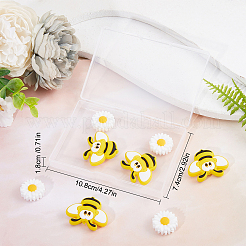 10шт 2 стиля пищевых экологически чистых силиконовых бусин SIL-SC0001-08