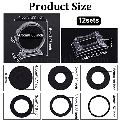 12 коробка акриловая коробка для хранения монет AJEW-OC0014-17B