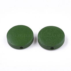 Расписные бусы из натурального дерева WOOD-S049-02B-04