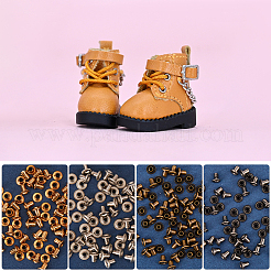 400 шт. 4-х цветная латунная фурнитура для люверсов&nbsp;FIND-GF0006-42A