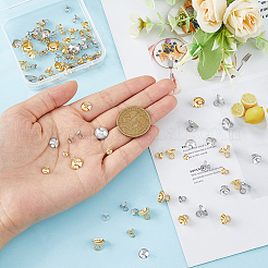 100 шт. 10 стиля 201 и 304 нержавеющая сталь бусины колпачки подвески STAS-FI0001-02