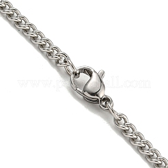 201 collane in acciaio inossidabile&nbsp;NJEW-Q336-01G-P