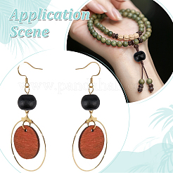 600шт 3 стиля бусины из натурального дерева&nbsp;WOOD-WR0001-09