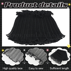 5 ярд полиэстеровой плиссированной кружевной ленты OCOR-BC0006-80A