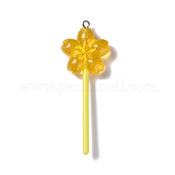 Большие подвески из светящейся полупрозрачной смолы RESI-D057-09