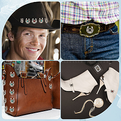 8 набор 4-х цветных заклепок из цинкового сплава и смолы для монет FIND-CP0001-89