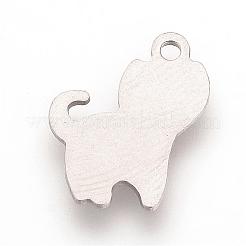 Устойчивые к потускнению 201 нержавеющая сталь котенок штампованные пустые бирки подвески STAS-S057-19