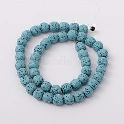 Круглые нити синтетических бусин G-N0105-14