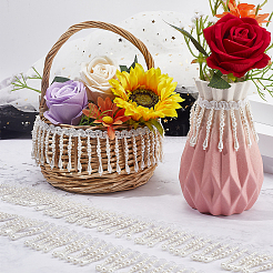 Лента с кисточками из полиэстера и искусственного жемчуга OCOR-XCP0002-82