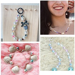 Радуга abs пластиковые жемчужные бусы&nbsp;OACR-CJ0001-02