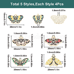 20шт 5 стиля подвески из сплава с эмалью ENAM-SC0005-43