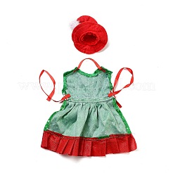 Vestiti di natale feltro panno e ferro copri bottiglia di vino decorazione&nbsp;DJEW-K027-02C
