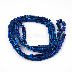 Гальванизировать немагнитных синтетический гематит бисер пряди&nbsp;G-S352-09