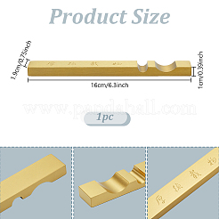 Прямоугольный латунный бумажный груз AJEW-WH0314-797B