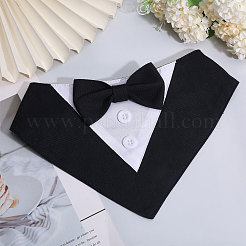 Элегантный хлопковый ошейник для собаки с галстуком-бабочкой AJEW-WH0348-218