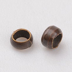 Зажимные бусины из латуни&nbsp;E002-NFR