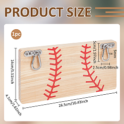 1 reposapiés de madera colgante para vallas de béisbol&nbsp;AJEW-BC0010-47