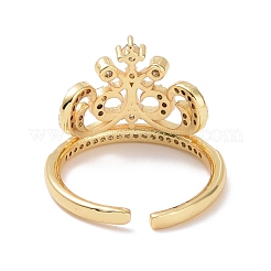 Прозрачная корона из кубического циркония&nbsp;RJEW-P032-28G