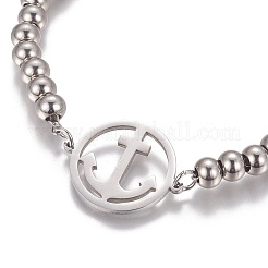 Bracciali a maglie in acciaio inossidabile 304 anti-ossidazione&nbsp;BJEW-I274-43S